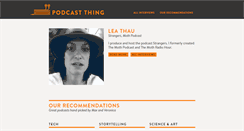 Desktop Screenshot of podcastthing.com